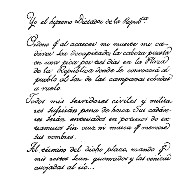 Bajo su mano. Escritura y soberanía en “Yo, el supremo”